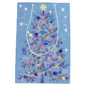 Sac cadeau de Noël avec un beau sapin de Noël (Dos)