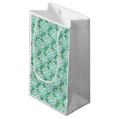 Sac cadeau de Noël blanc et vert (Devant Angle)