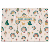 Sac cadeau de Noël Boho (Devant)