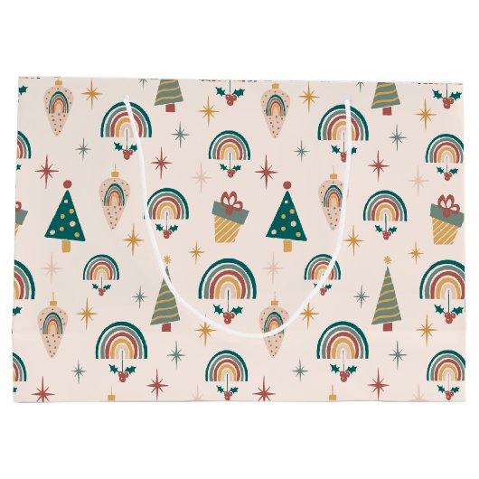 Sac cadeau de Noël Boho (Dos)