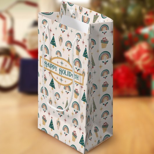 Sac cadeau de Noël Boho