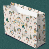 Sac cadeau de Noël Boho