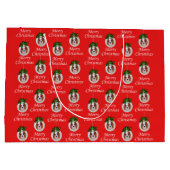 Sac cadeau de Noël Cavalier King Charles Merry (Dos)