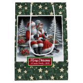 Sac cadeau de Noël classique avec la plus froide M (Dos)