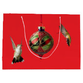 Sac cadeau de Noël colibri (Dos)