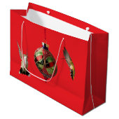 Sac cadeau de Noël colibri (Devant Angle)