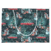 Sac cadeau de Noël confortable moyen (Dos)