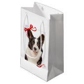 Sac cadeau de Noël Corgi (Devant Angle)