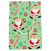 Sac cadeau de Noël de base-ball moyen (Dos)