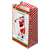 Sac cadeau de Noël de golf unique (Devant Angle)