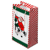 Sac cadeau de Noël de hockey personnalisé (Dos Angle)