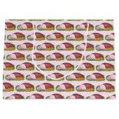 Sac cadeau de Noël de jambon de vacances Dîner de  (Devant)