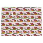 Sac cadeau de Noël de jambon de vacances Dîner de  (Dos)