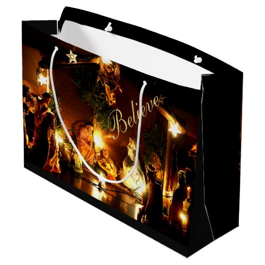 Sac cadeau de Noël de la crèche (Dos Angle)