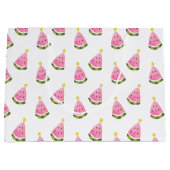 Sac cadeau de Noël de la pastèque tropicale (Devant)