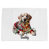 Sac cadeau de Noël de l'amatrice dorée (Devant)