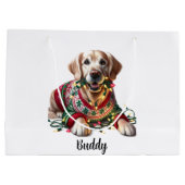 Sac cadeau de Noël de l'amatrice dorée (Dos)