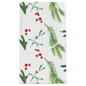 Sac cadeau de Noël de verdure et baies (Dos)