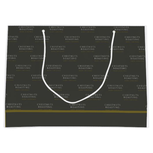 Sac cadeau de Noël - Dégustation de châtaignes (Devant)