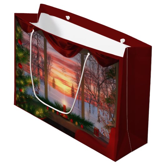 Sac cadeau de Noël du paradis (Devant Angle)