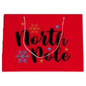 Sac cadeau de Noël du Pôle Nord (Devant)