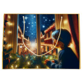 Sac cadeau de Noël d'un petit garçon (Devant)