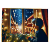 Sac cadeau de Noël d'un petit garçon (Dos)