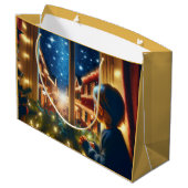 Sac cadeau de Noël d'un petit garçon (Dos Angle)