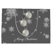 Sac cadeau de Noël en argent (Dos)