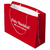 Sac cadeau de Noël espagnol (Dos Angle)