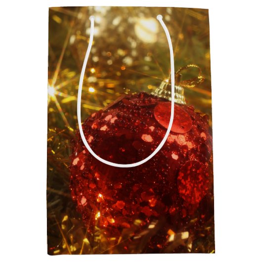 Sac cadeau de Noël étincelant (Devant)