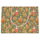 Sac cadeau de Noël Festive Père Noël (Devant)