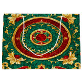 Sac cadeau de Noël Floral (Devant)