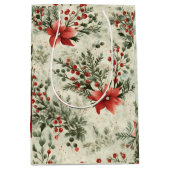 Sac cadeau de Noël Floral Design (Devant)