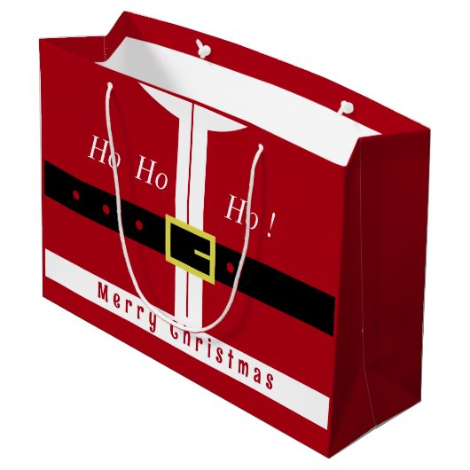 Sac cadeau de Noël Funny Santa (Dos Angle)