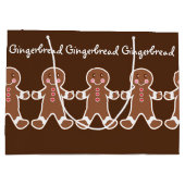 Sac cadeau de Noël Gingerbread Boys (Dos)