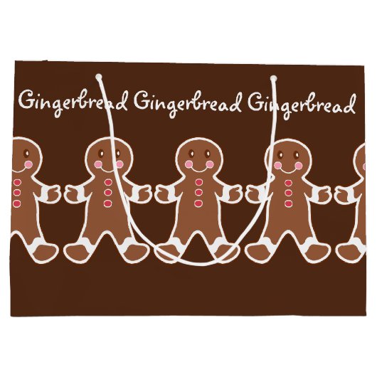 Sac cadeau de Noël Gingerbread Boys (Dos)