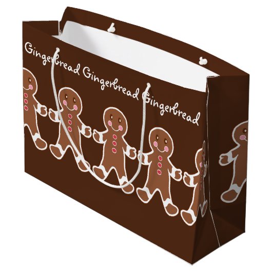 Sac cadeau de Noël Gingerbread Boys (Dos Angle)
