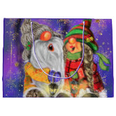 Sac Cadeau de Noël Gnome Couple Heureux (Dos)