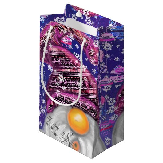 Sac cadeau de Noël Gnome mignon (Devant Angle)