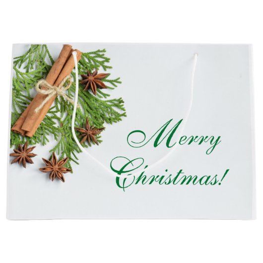 Sac cadeau de Noël Greens et objets (Devant)