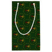 Sac cadeau de Noël Horn-vert S (Dos)