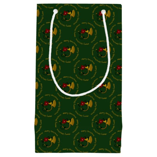 Sac cadeau de Noël Horn-vert S (Devant)
