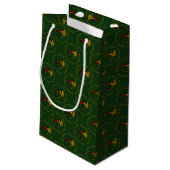 Sac cadeau de Noël Horn-vert S (Dos Angle)