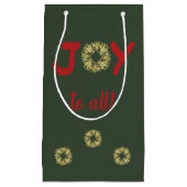 Sac cadeau de Noël Joyous Light Heart Wreath (Devant)