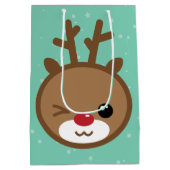 Sac cadeau de Noël Kawaii Reindeer (Dos)