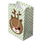 Sac cadeau de Noël Kawaii Reindeer (Dos Angle)