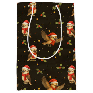 Sac cadeau de Noël Kookaburra Watercolor