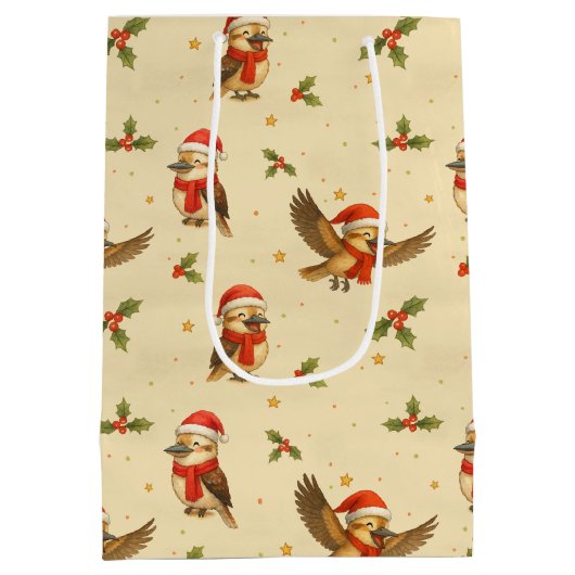 Sac cadeau de Noël Kookaburra Watercolor (Dos)