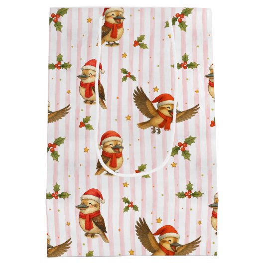 Sac cadeau de Noël Kookaburra Watercolor (Dos)